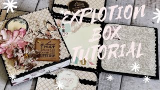 How to make explosion box/using cardboard base/ Quick and easy Tutorial Explosion box part 1