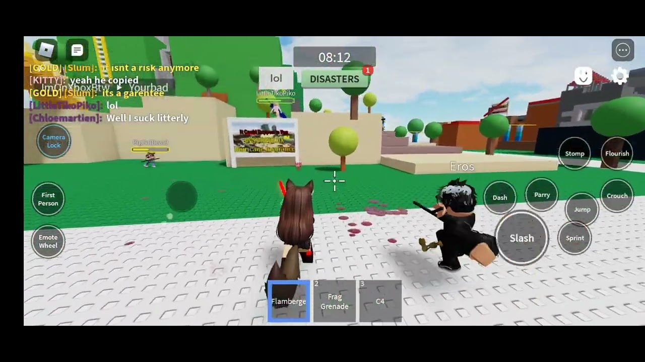 Roblox Combat Warriors Ryona catgirl - YouTube