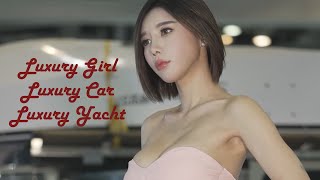 Luxury Girl Luxury Car Luxury Yacht [4K Korean Model Song JooA]