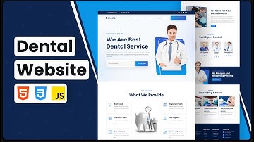 Fully Responsive Dental Website | HTML, CSS, JavaScript