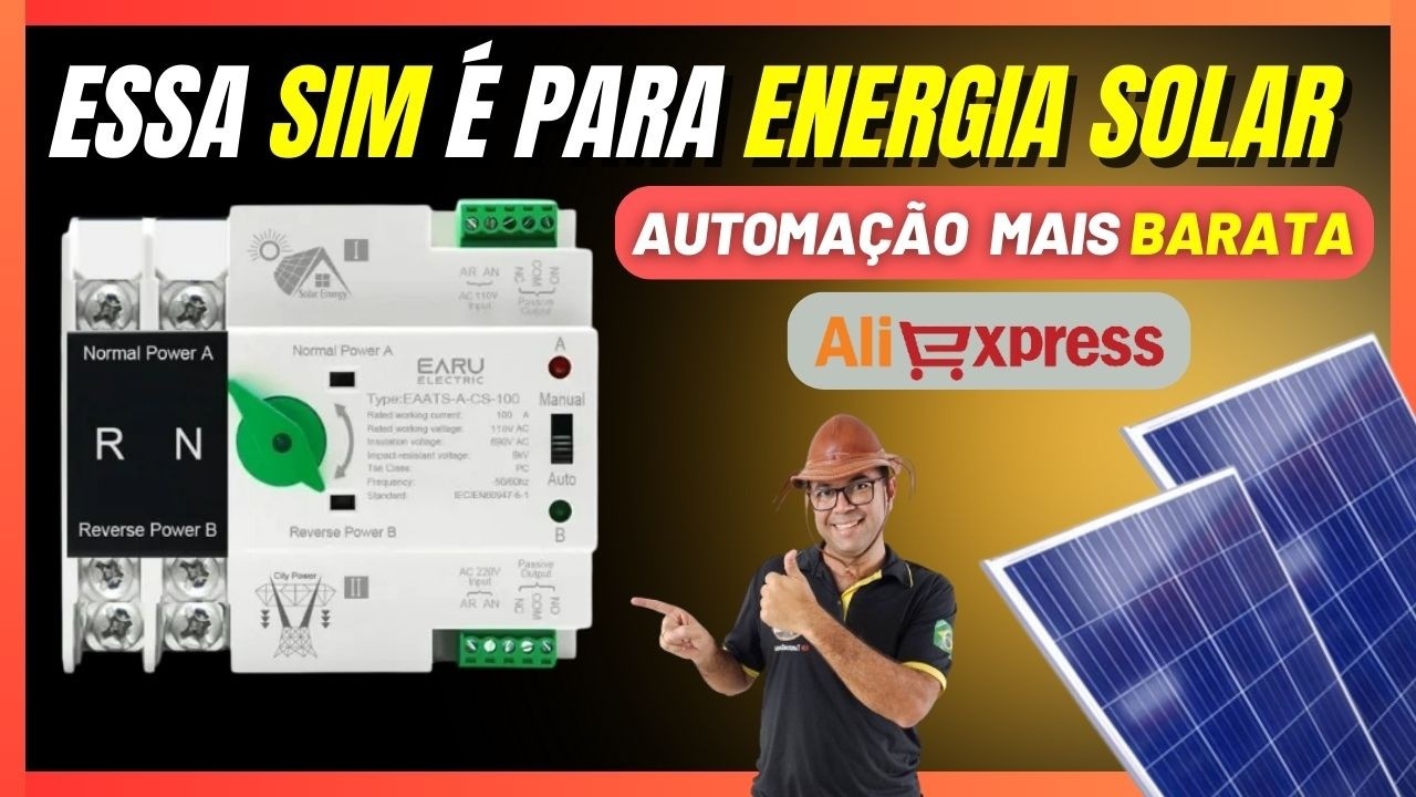Automação☀️Solar BOA E BARATA 🔋OFF GRID Automatizado gastando pouco EARU
