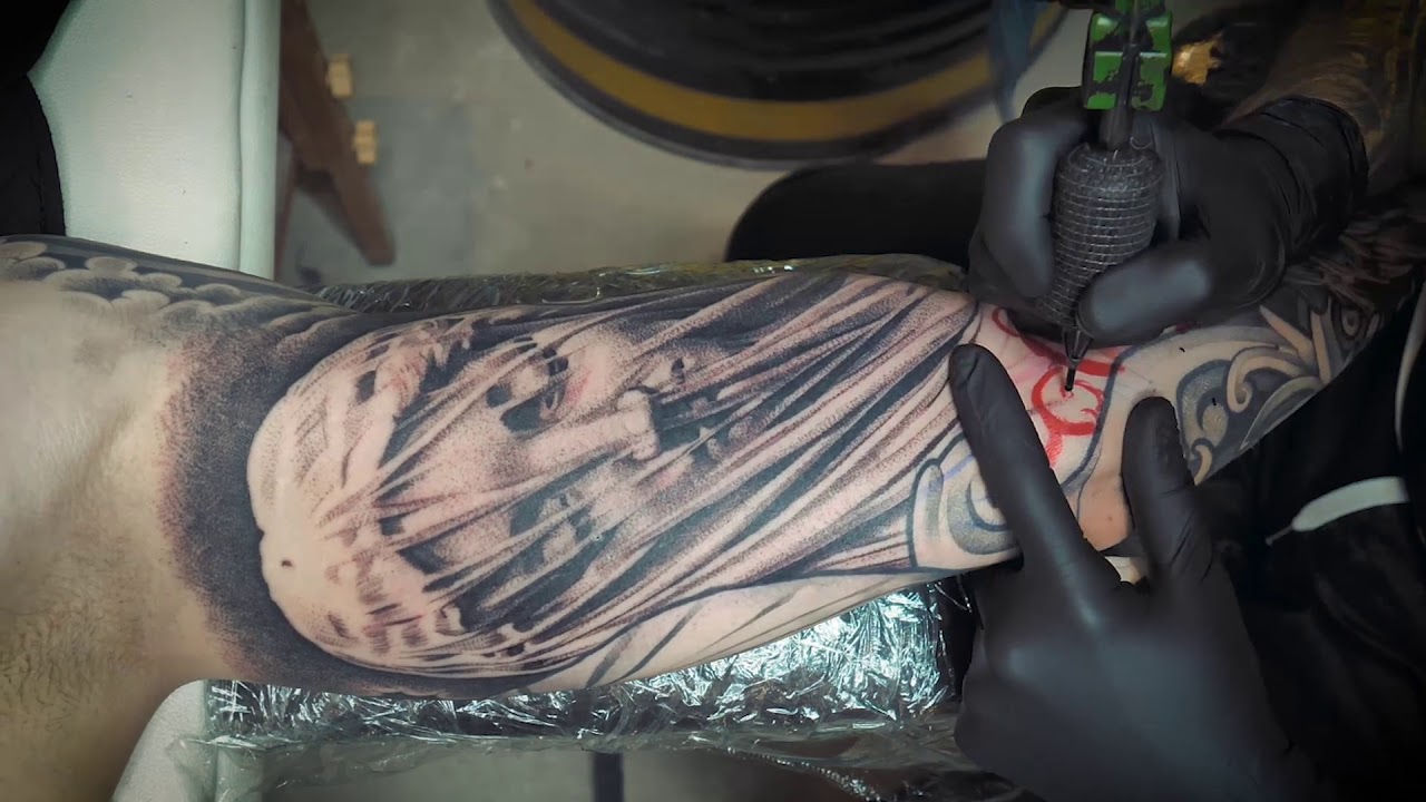 Tattoo Timelapse - The Veiled Virgin by Lil B