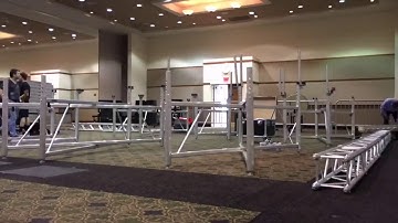 TIME-LAPSE: Concert Setup - dB Technologies Line Array T12 S30 DM15 + Global Truss + Behringer X32