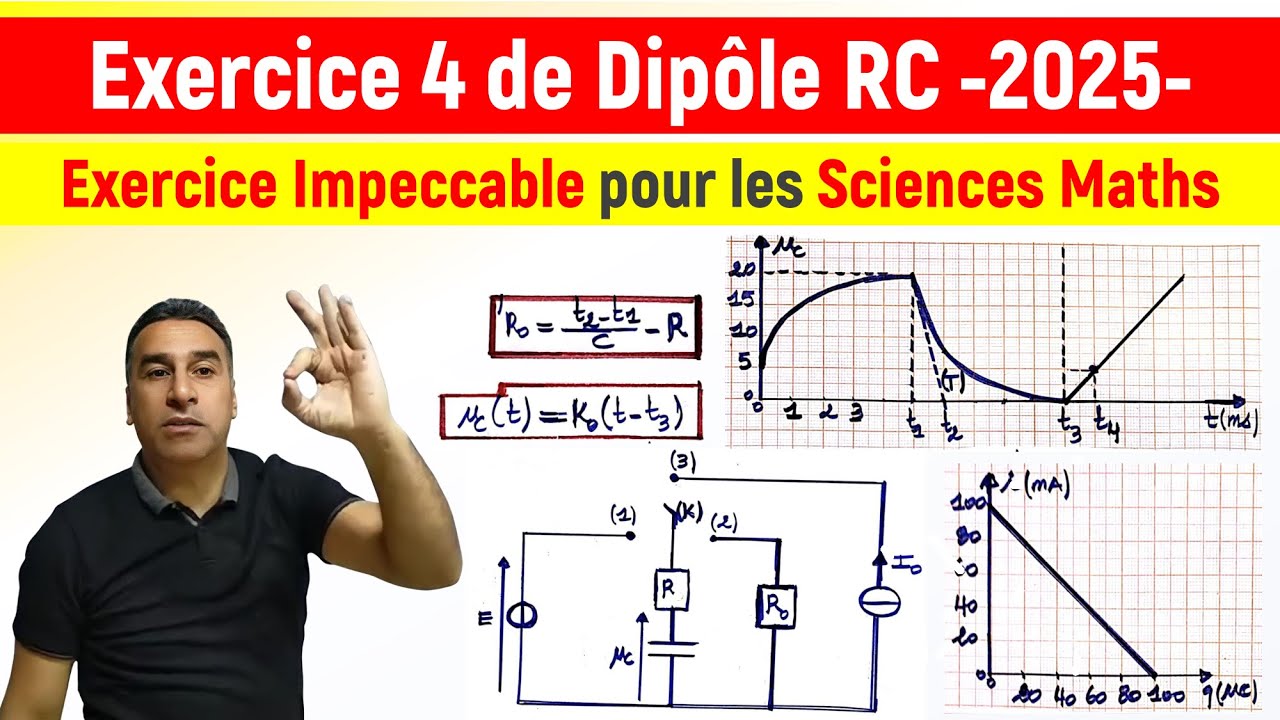 Exercice 4 de Dipôle RC pour les Sc. Maths -2025-