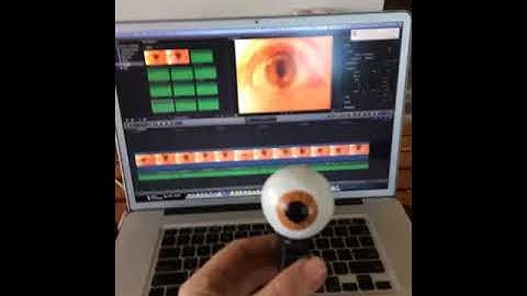 Servo eye synced to video