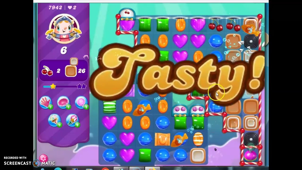 Candy Crush Saga Level 7942 No Boosters - YouTube