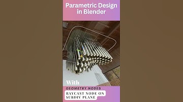 Parametric Design in Blender #blender #architecture #parametric #geonodes #shorts