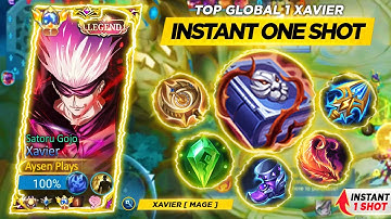 95% WINRATE!! XAVIER SOLO RANKED ONE SHOT BUILD AND EMBLEM 😱 | XAVIER TIPS & GUIDE | XAVIER MLBB