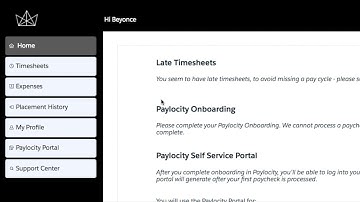 New Timesheet Portal Overview
