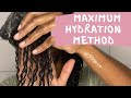 MAXIMUM HYDRATION METHOD on damaged hair | Natural hair | type 4 hair