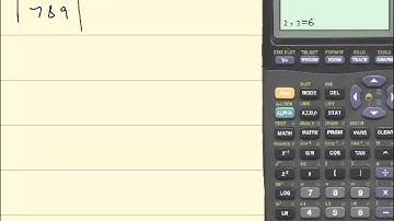 Technology in College Algebra - Matrix Determinants - TI-83