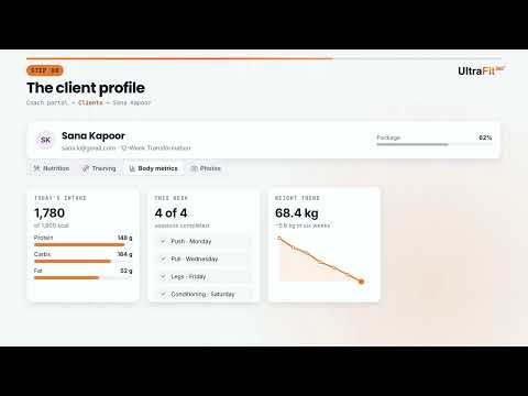UltraFit360 Coach Portal: Full Setup Tutorial (13 Steps, Under 3 Minutes)