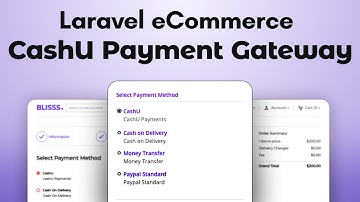 Laravel eCommerce CashU Payment Gateway - Module Configuration and Setup