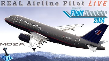 Real Airbus Captain + Fenix A319 MSFS 2024 | Flight Beam KPDX-KSFO | #msfs2024 #fenix #a319