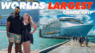 We SURVIVED 1 Week On WORLDS LARGEST Cruise Ship Wonder Of The Seas