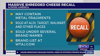 Shredded cheese sold in Pennsylvania recalled due to metal fragments | WTAJ