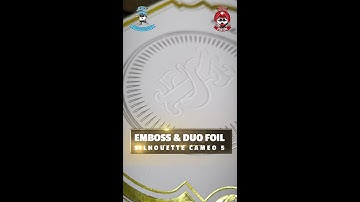 Emboss & Multiple Foil INVITATION using Silhouette Cameo 5