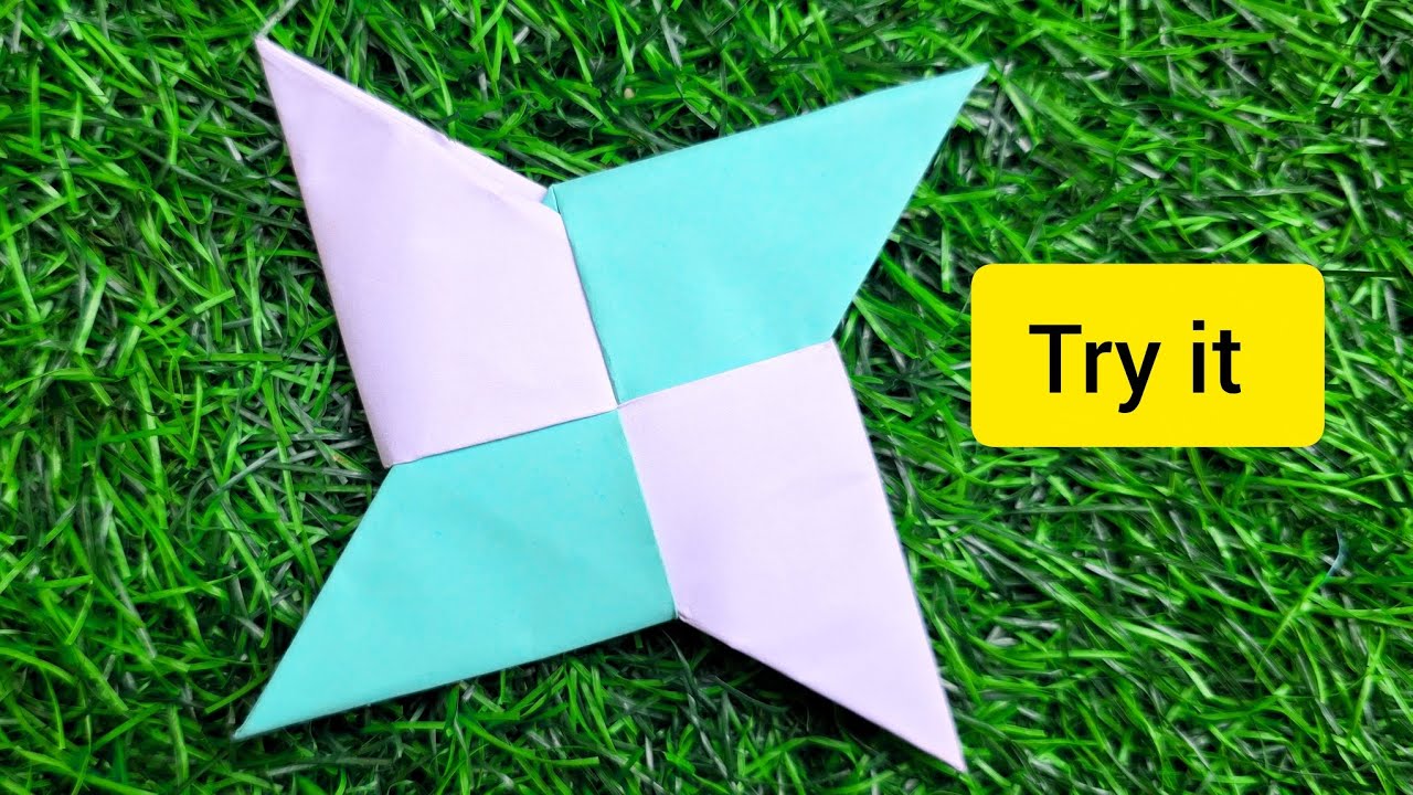 How To Make a Paper Ninja Star (Shuriken) - Origami part-5