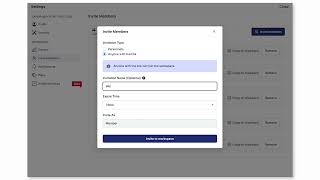 Invite users to join your workspace