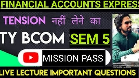 FINANCIAL ACCOUNTS sem5|TYBCOM Sem5|2025 Exam |Most Imp QUESTION| MUMBAI UNIVERSITY Solution|ARK sir