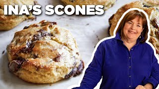 Ina Garten's Chocolate Pecan Scone Recipe | Barefoot Contessa: Cook Like a Pro | Food Network