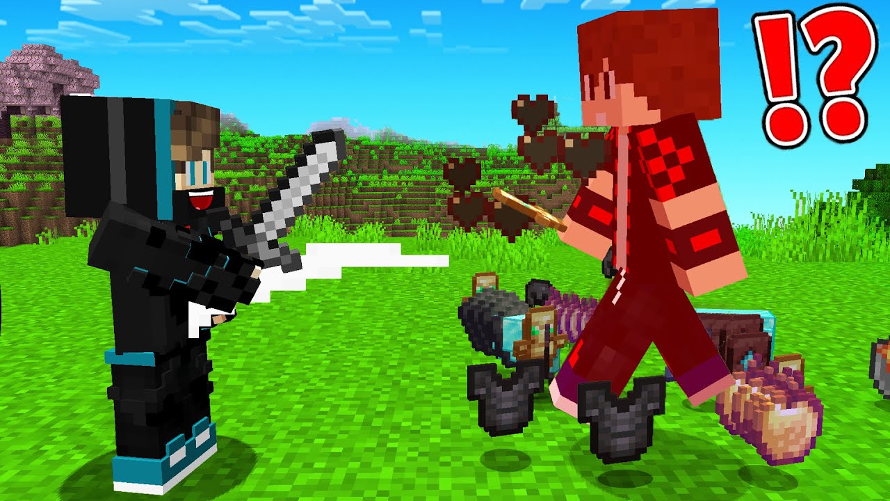 ماين كرافت : ولكن كل ما أضرب صديقي اللعبة تعطني أغراض رهيبة !!؟ 😱🔥