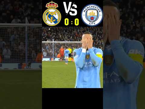 Real Madrid Vs Manchester City UCL 2024 Quarter Final | Penalty shootout | Highlights #shorts