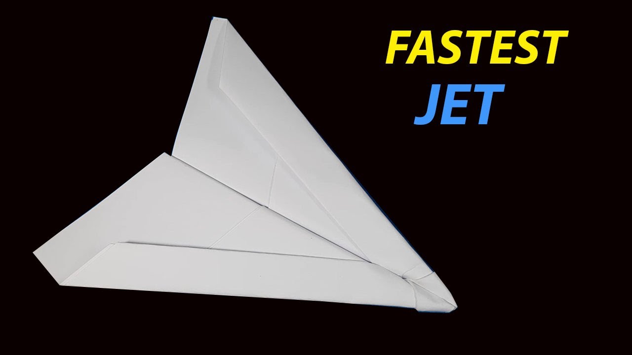 How to make a FASTEST flying paper Jet , make a perfect step by step paper Jet plane