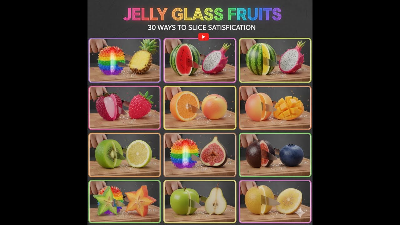 ASMR Best Cutting Jelly Glass Collection