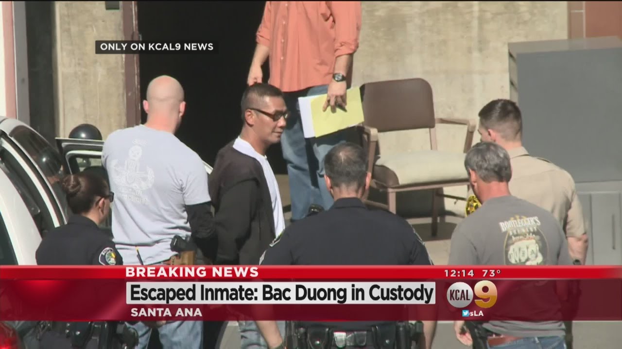 Escaped Inmate Taken Back Into Custody - YouTube