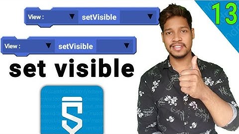 Set visible Moreblock how to use it in a sketchware/Aauraparti