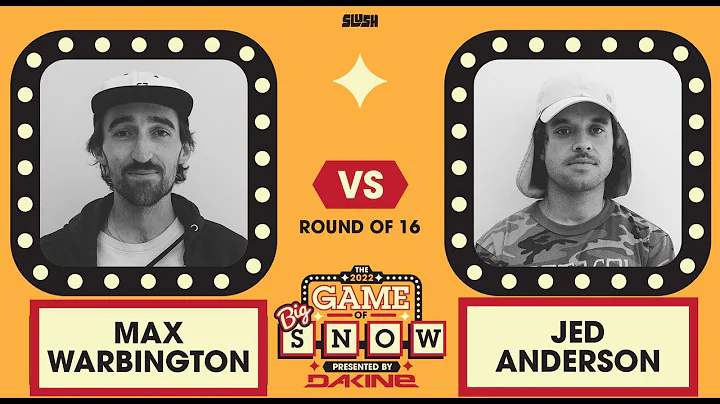 JED ANDERSON VS. MAX WARBINGTON - ROUND OF 16 - 20...