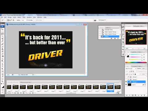 Photoshop CS: Motion Tween Animation [Voice Tutorial]