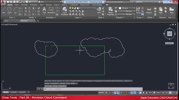 AutoCAD 2019 Tutorial : Part 20 - Revision Cloud Command in Hindi