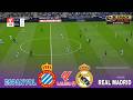 Espanyol vs Real Madrid La Liga 2026 Partido Completo Simulacion/Prediccion