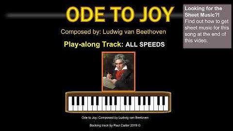 Ode to Joy: Piano Play-along plus Free Sheet Music