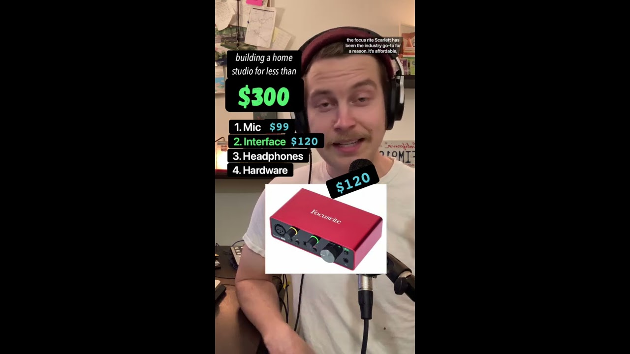 How To Build A Home Studio For Less Than 300