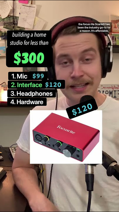 how to build a home studio for less than $300
