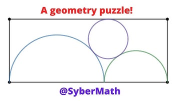 Two Semicircles and A Circle Inscribed in A Rectangle