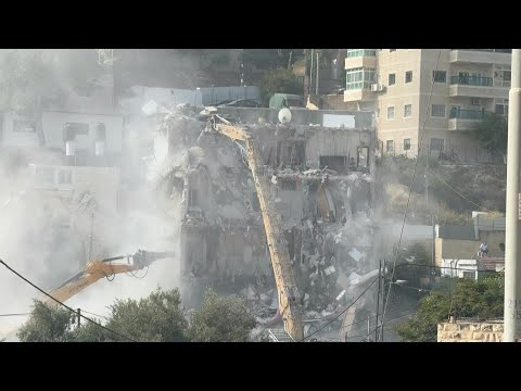 IMAGES I Israël démolit un bâtiment à Jérusalem-Est