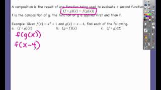 5 Function Operations and Composites