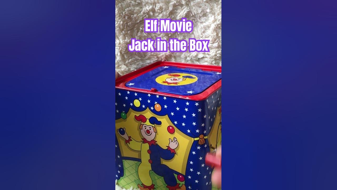 Elf Movie Jack in the Box “Pop Goes The Weasel” Wind Up Music Toy #elf #elfmovie #jackinthebox #toys