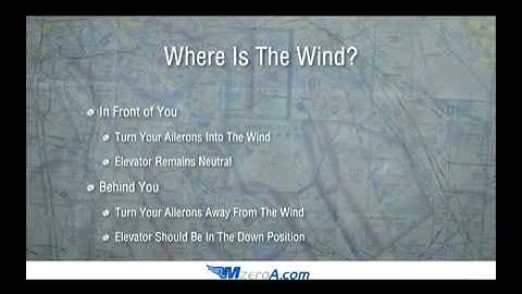 How To Taxi In A Crosswind MzeroA com