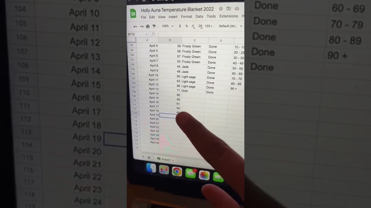 How to find past temperatures for your temperature blanket! 