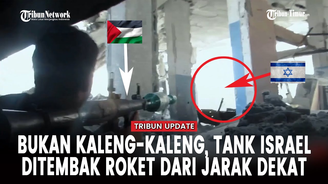 [FULL] Dua Roket Brigade Al-Qassam Sergap Kendaraan dan Pasukan IDF di Jabalia