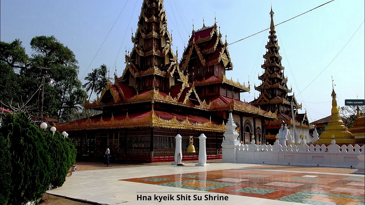 009 De Moulmein à Hpa An en bateau  Visite du monastère U Na Auk
