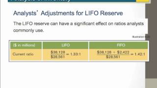 ACCT201 Ch6.3 - Analysis of Inventory