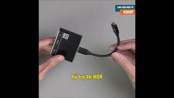 Bộ chuyển đổi USB Type-C 3 trong 1 USB 3.0 + Type-C PD + HDMI 4K (48EF)#Shorts