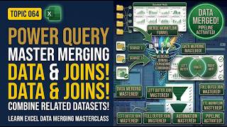 Topic 064 | Power Query – Merging Data | Excel Data Analysis & Data Analyst Skills