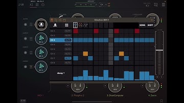 Fuerteventura - iPad AUv3 MIDI Drum Sequencer App Octachron jamming with AUM, Drumcomputer, Zeeon…